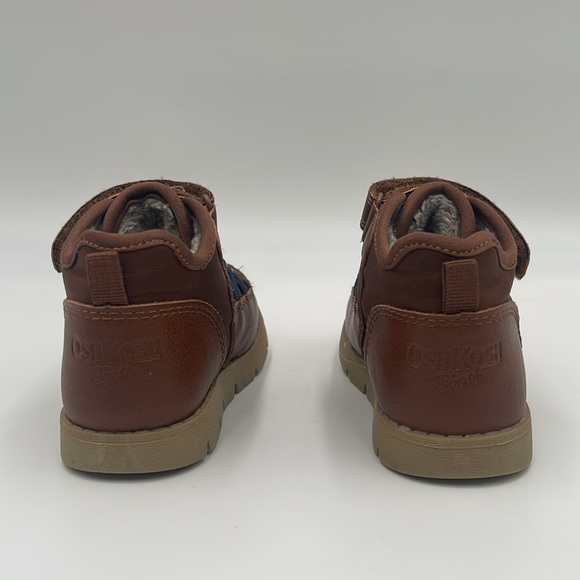Oshkosh B’gosh shoes Toddler Faux Fur- Lined Recycled Boots Size  6, tan - Picture 3 of 11